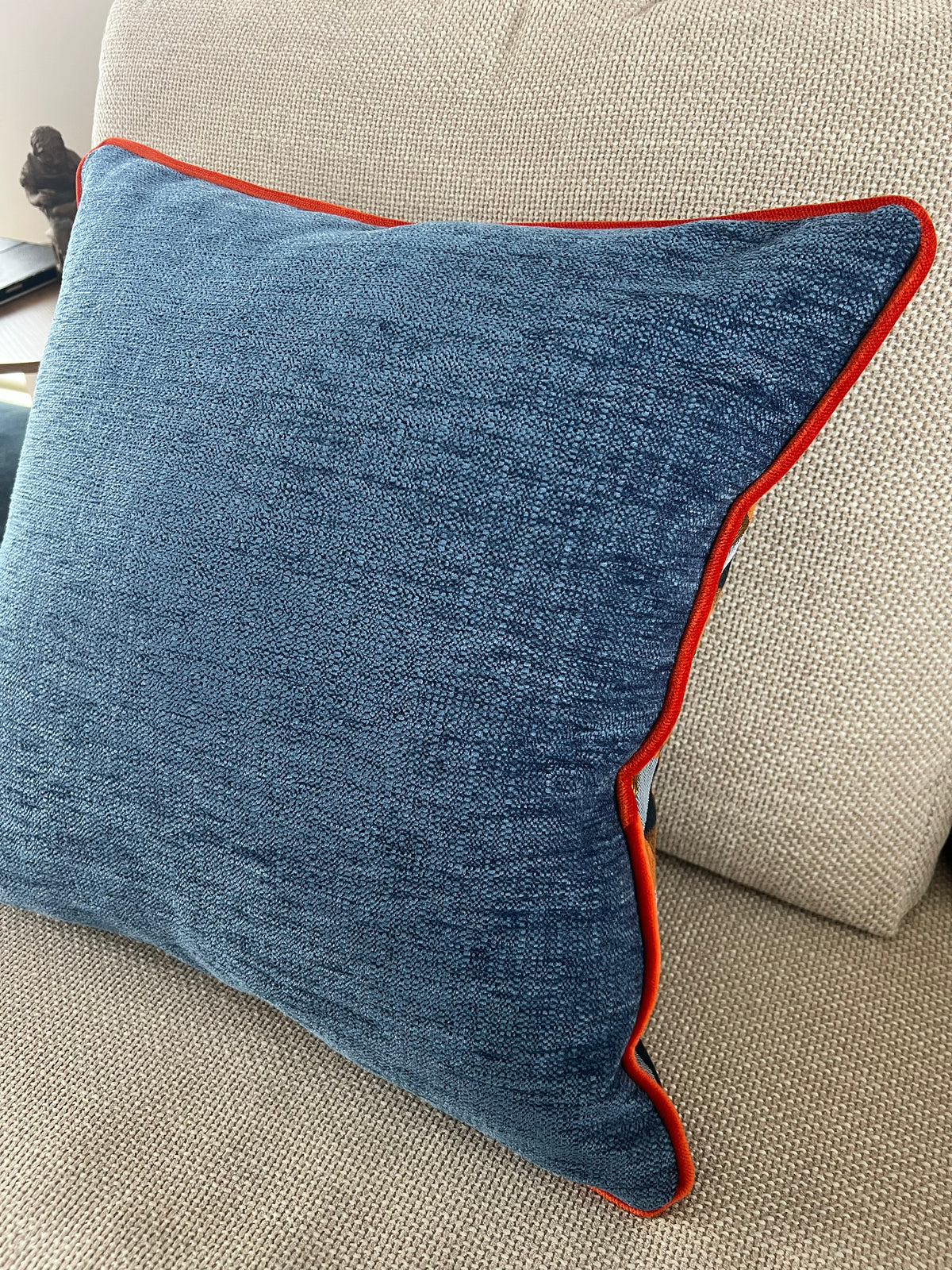 Sierkussen George Double Blue 50x50