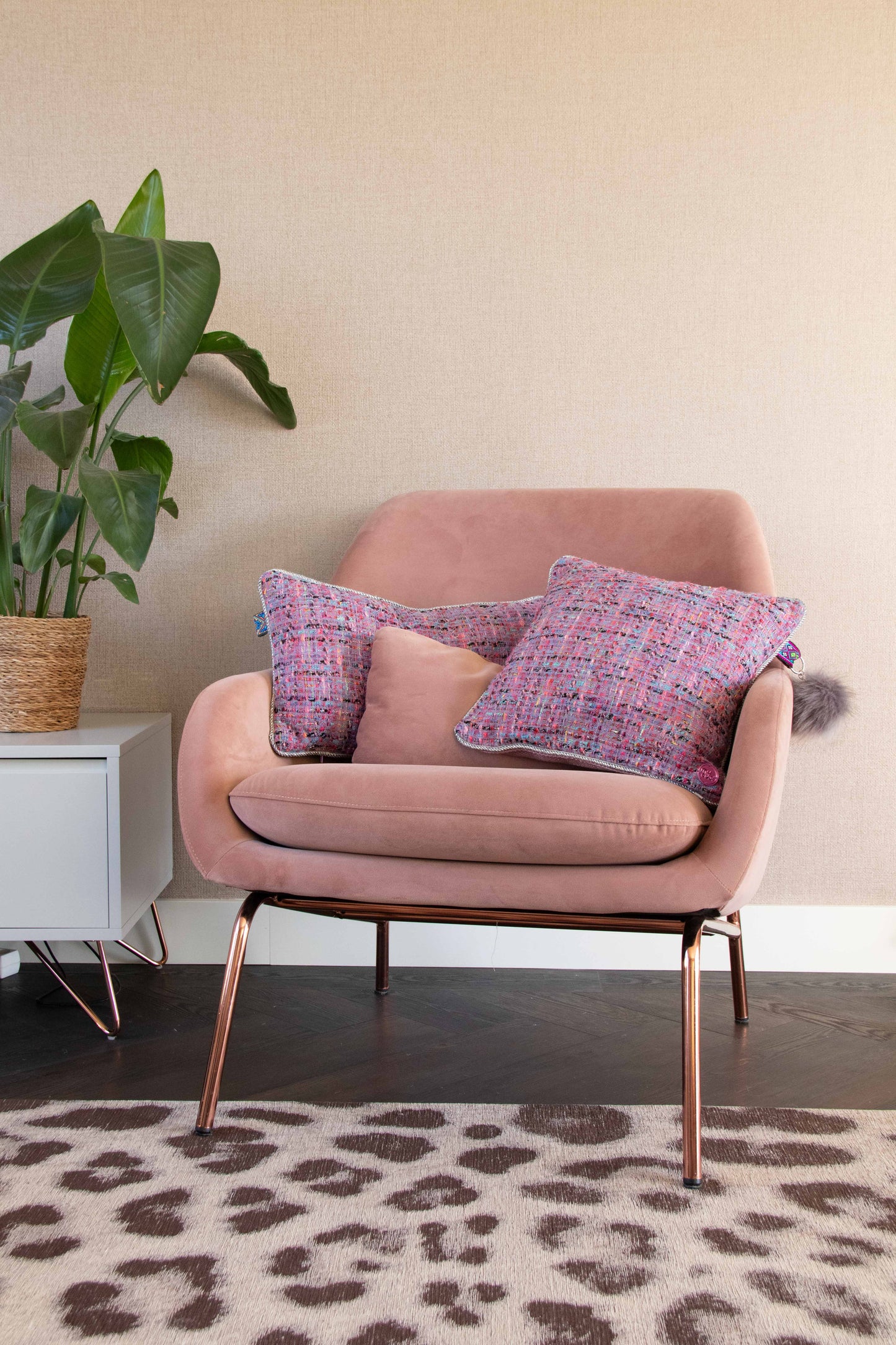 Luxe sierkussen Purple Cloud 40x40