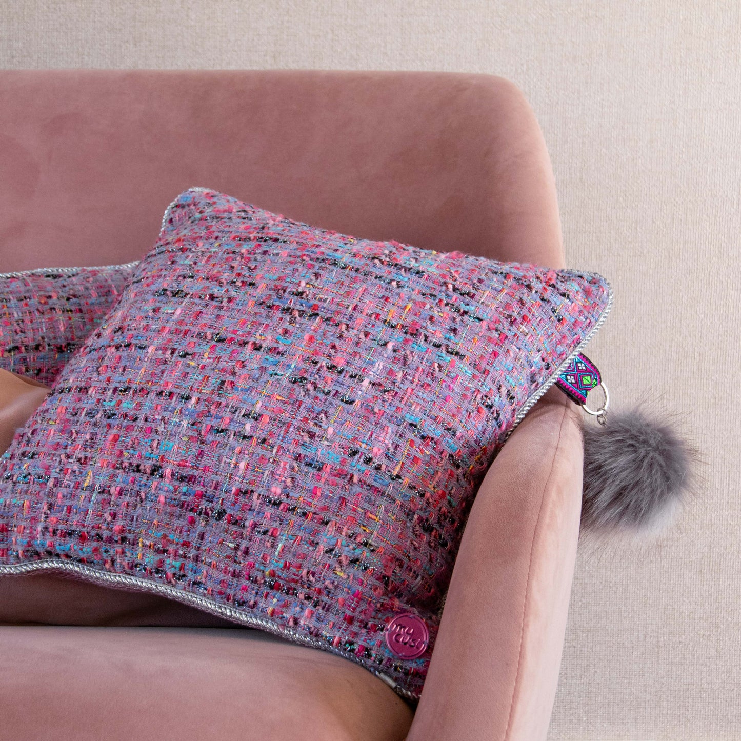 Luxe sierkussen Purple Cloud 40x40