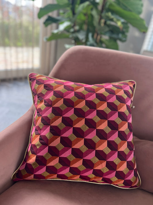 Sierkussen Paola pink 50x50