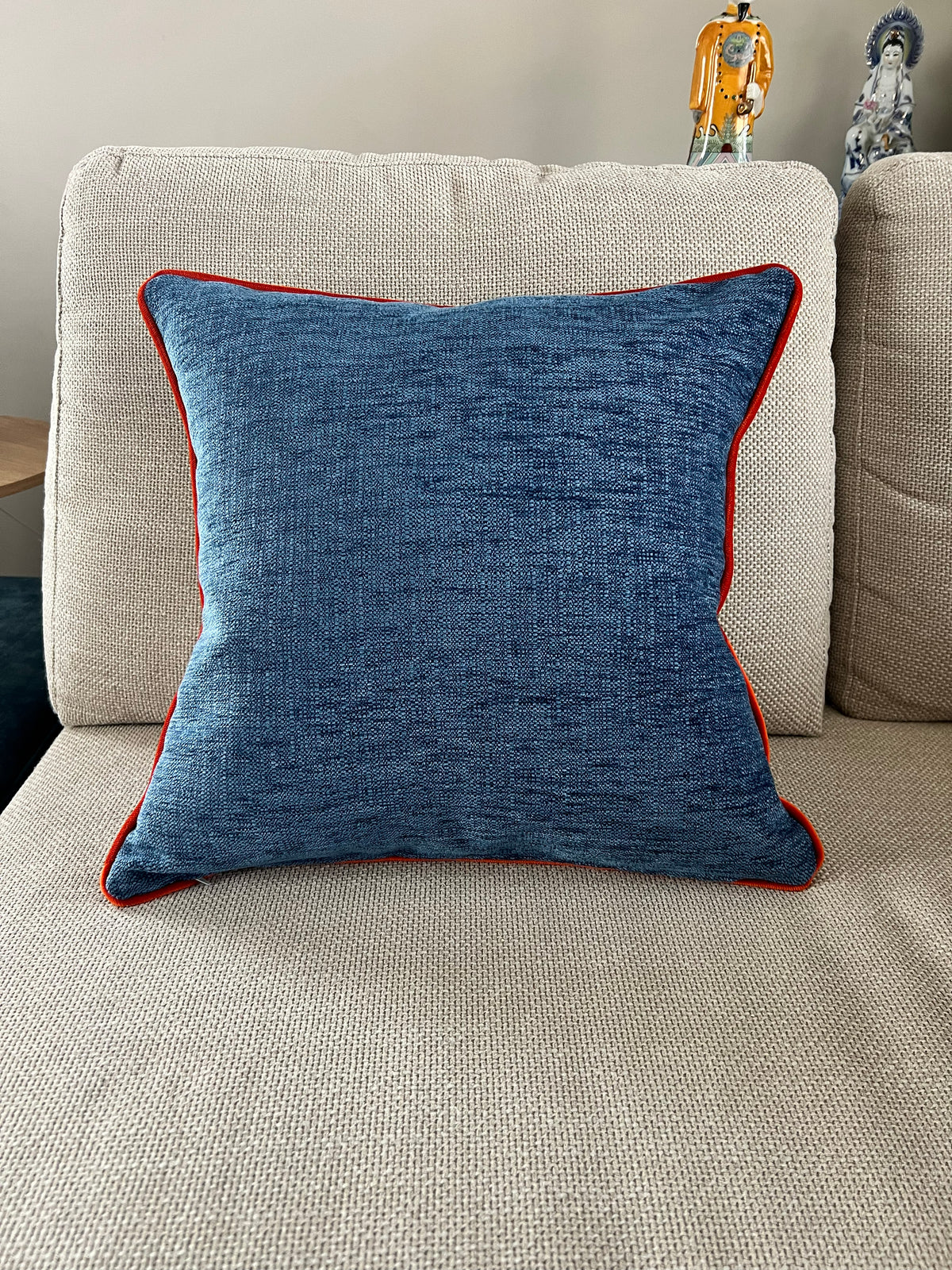 Sierkussen George Double Blue 50x50