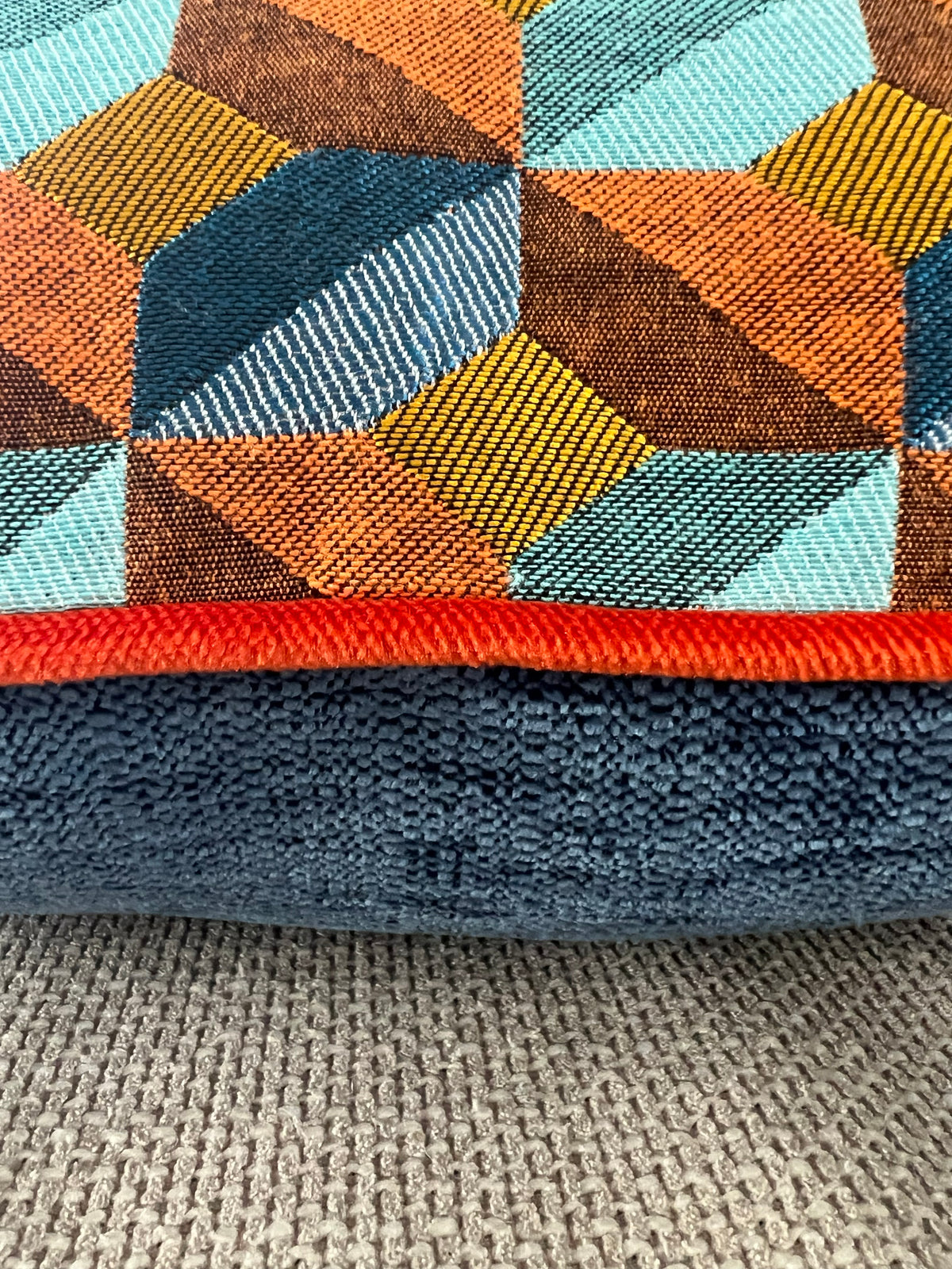 Sierkussen George Double Blue 50x50